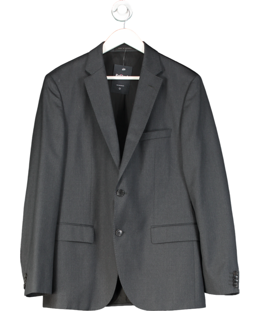 HUGO BOSS Grey Guabello Super 120 Single Breasted Blazer UK 42" CHEST