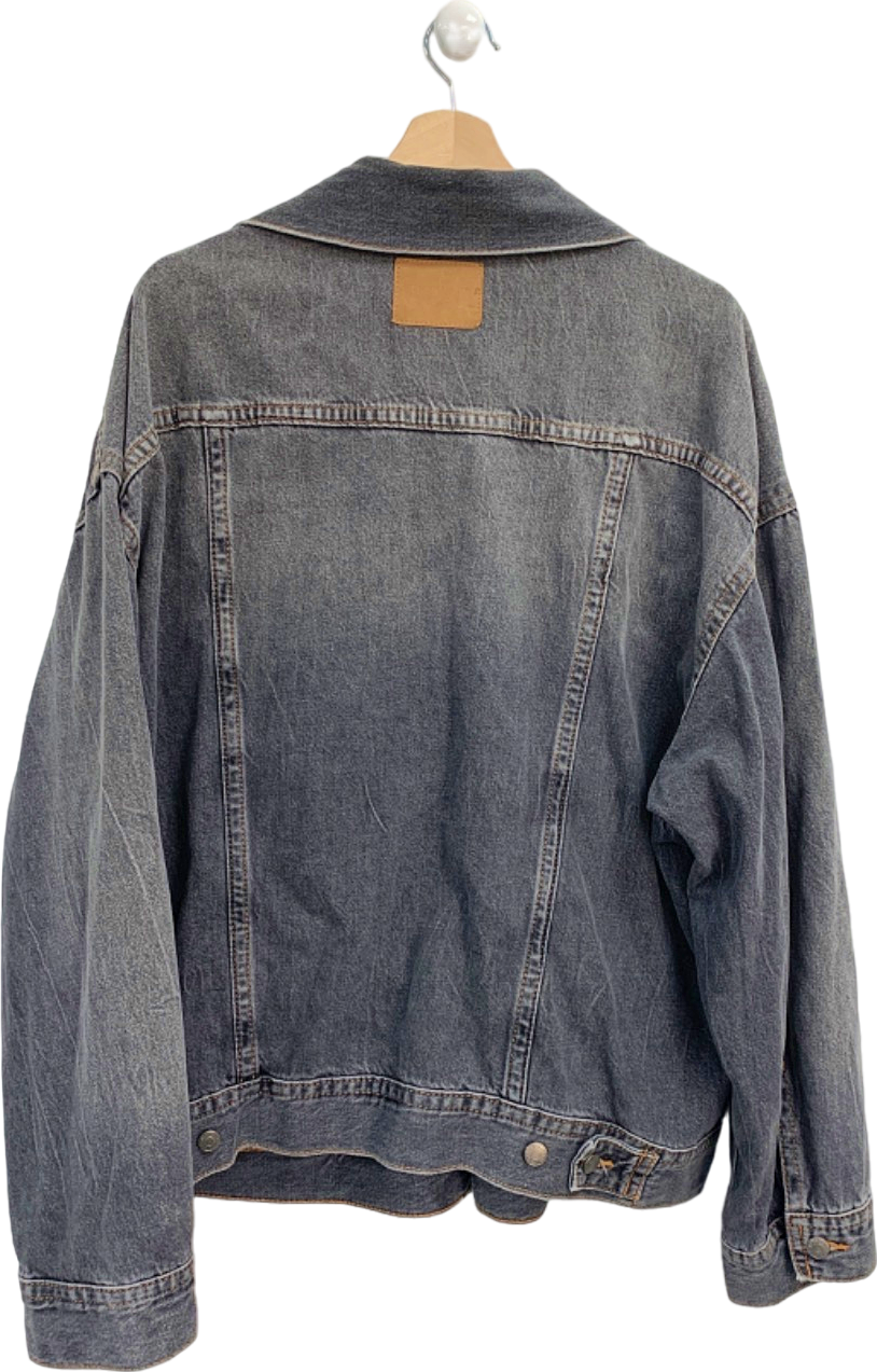 Weekday Blue Lincoln Denim Oversized Jacket UK L