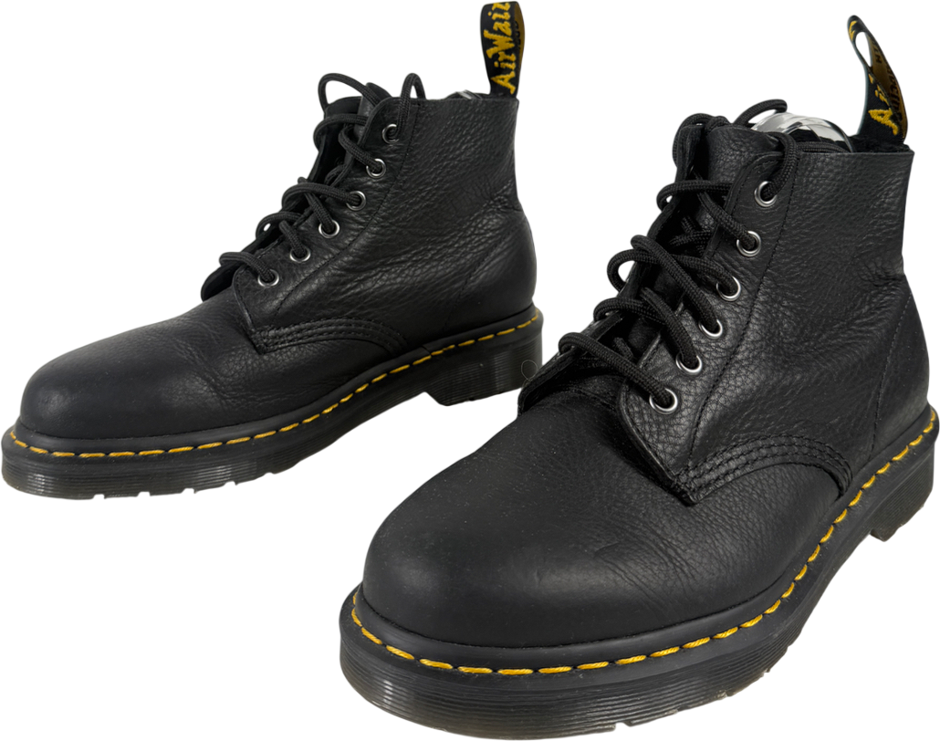 Dr Martens Black 1460 Pascal Virginia Lace-up Leather Boots UK 6.5 EU 39.5 👠