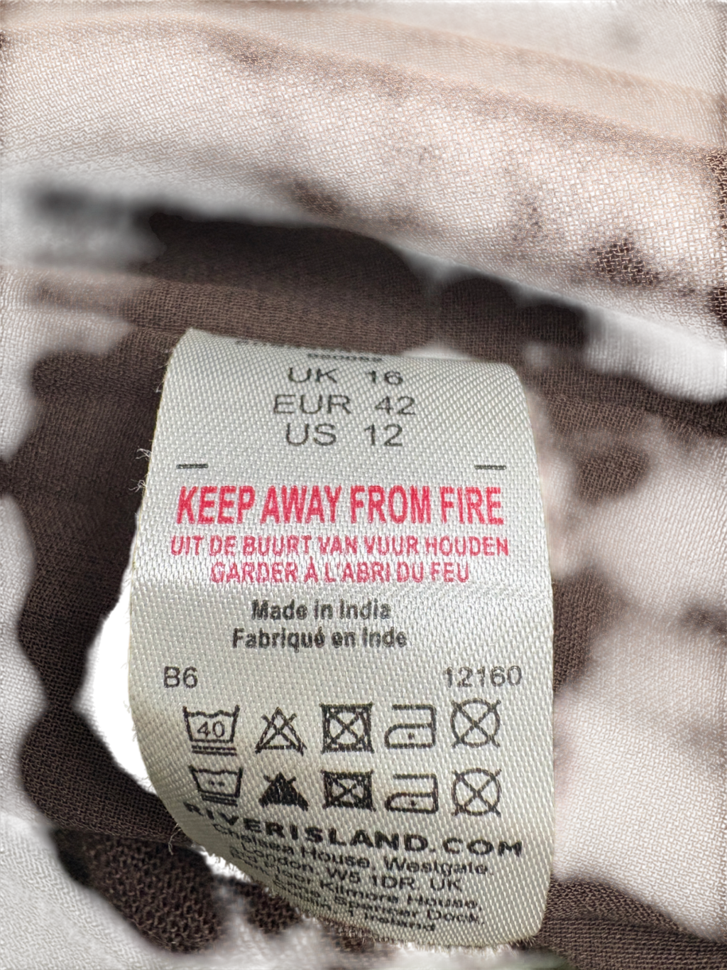 River Island Brown Sleeveless Bubble Hem Racer Midi Dress UK 16