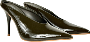 Public Desire Green Pointed Court Heels UK 6 EU 39