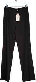 Meshki Black Allanah Straight Leg Trousers UK M