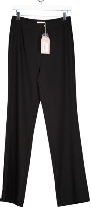 Meshki Black Allanah Straight Leg Trousers UK M