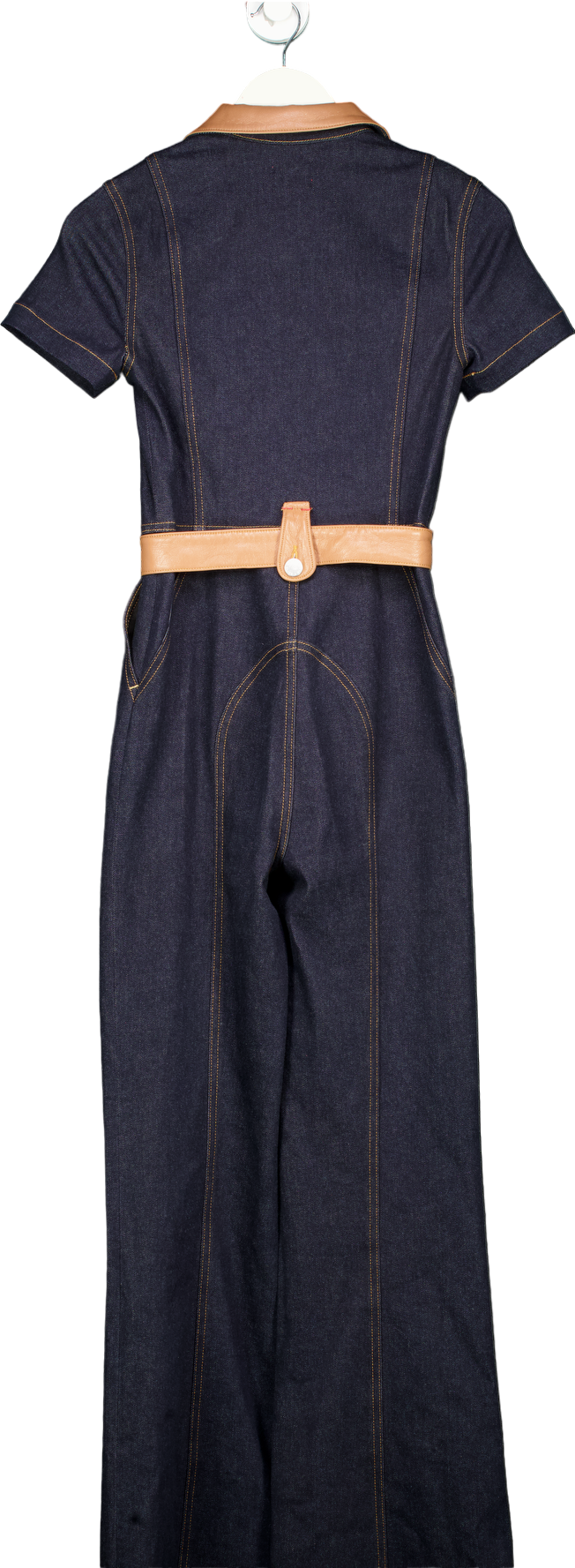 Alice + Olivia Blue Denim Jumpsuit Size 26