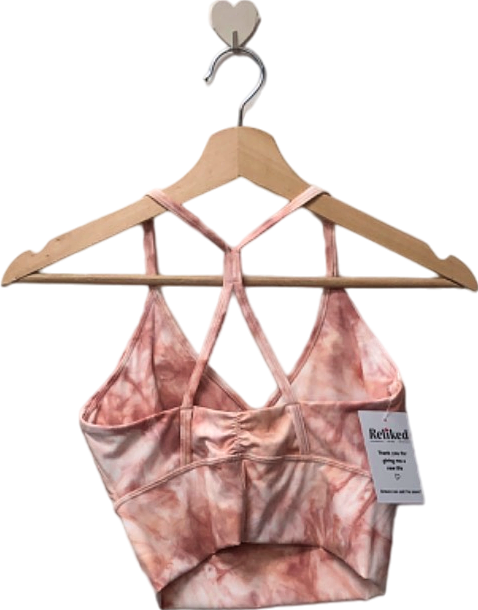 Gymshark Pink Tie-Dye Sports Bra UK S