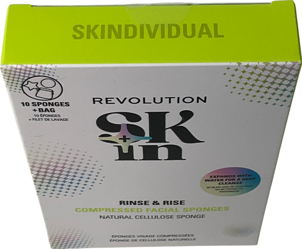 Revolution Facial Sponges Rinse & Rise 10