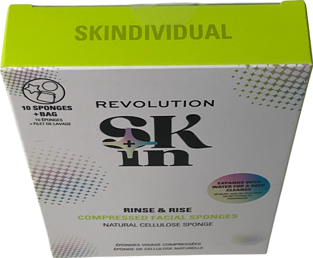 Revolution Facial Sponges Rinse & Rise 10
