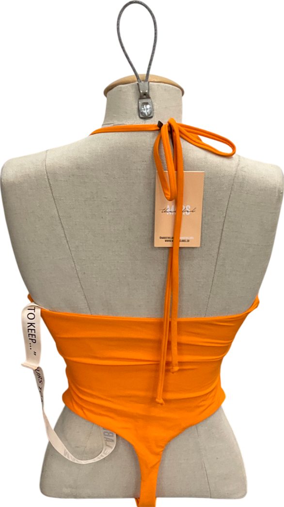 Mars the Label Orange The Tie Crossover Swimsuit UK 8