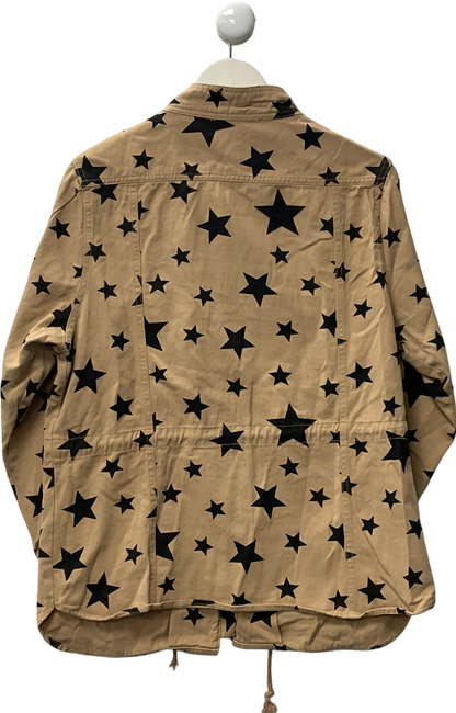 Ciminy Paris Beige Star Printed Jacket UK L