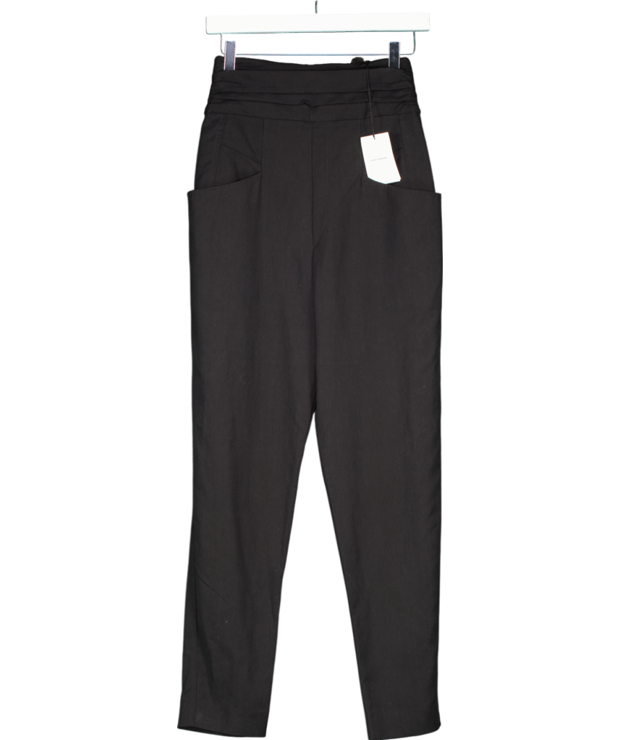 Isabel Marant Black Pantalon Stoda Trousers Eu 36 UK 8