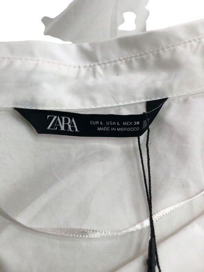 ZARA White Basic Poplin Shirt UK 12