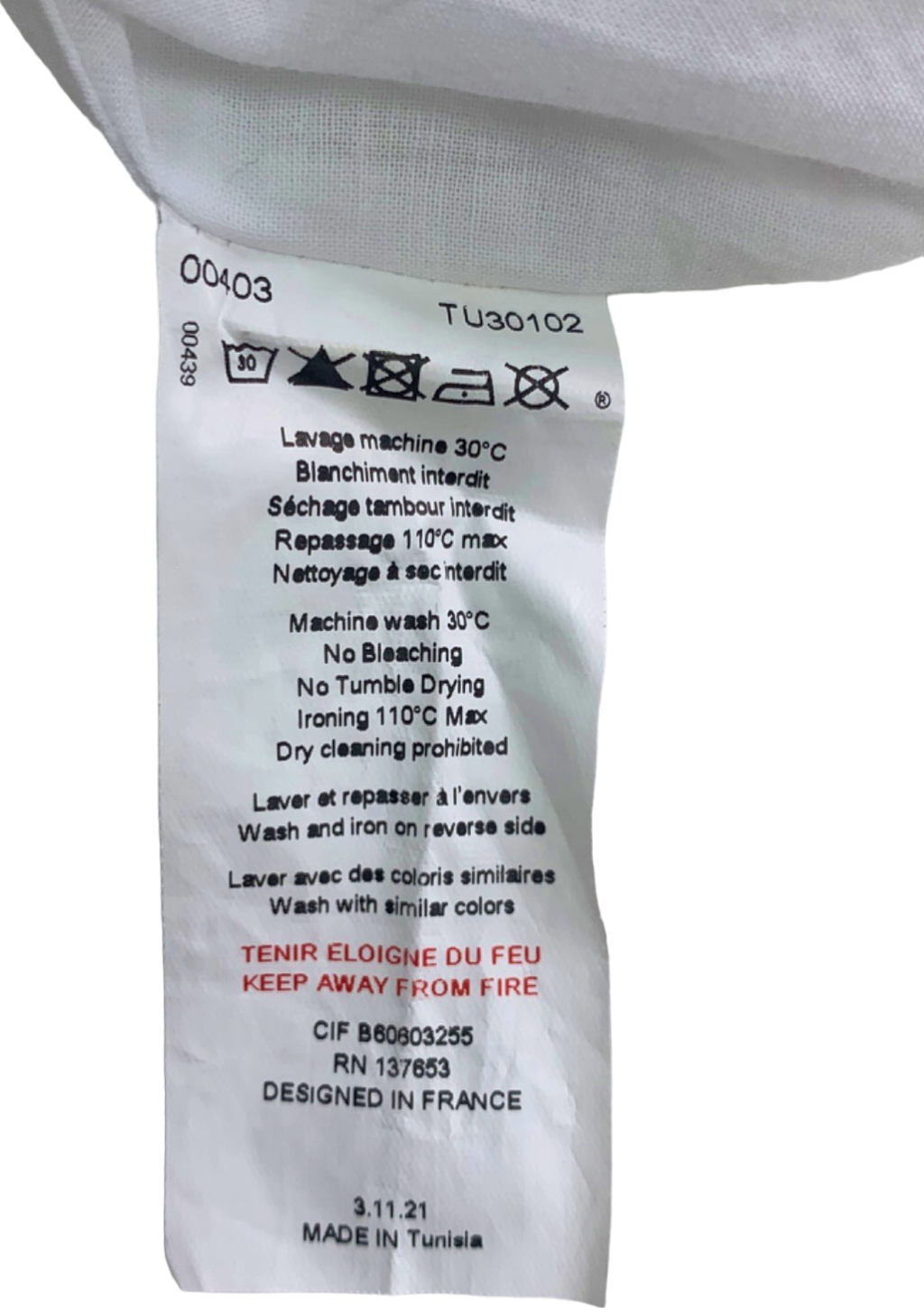 Tartine et Chocolat White Embroidered Dress 14 Years