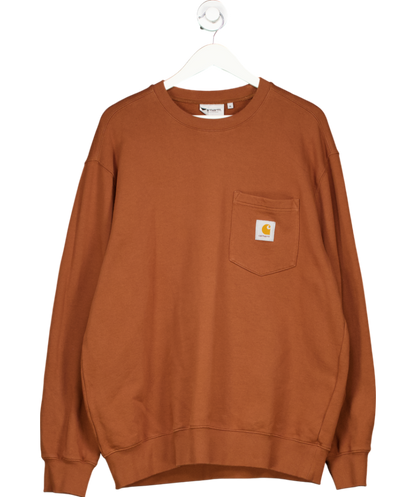 Carhartt Brown American Script Sweatshirt UK XL