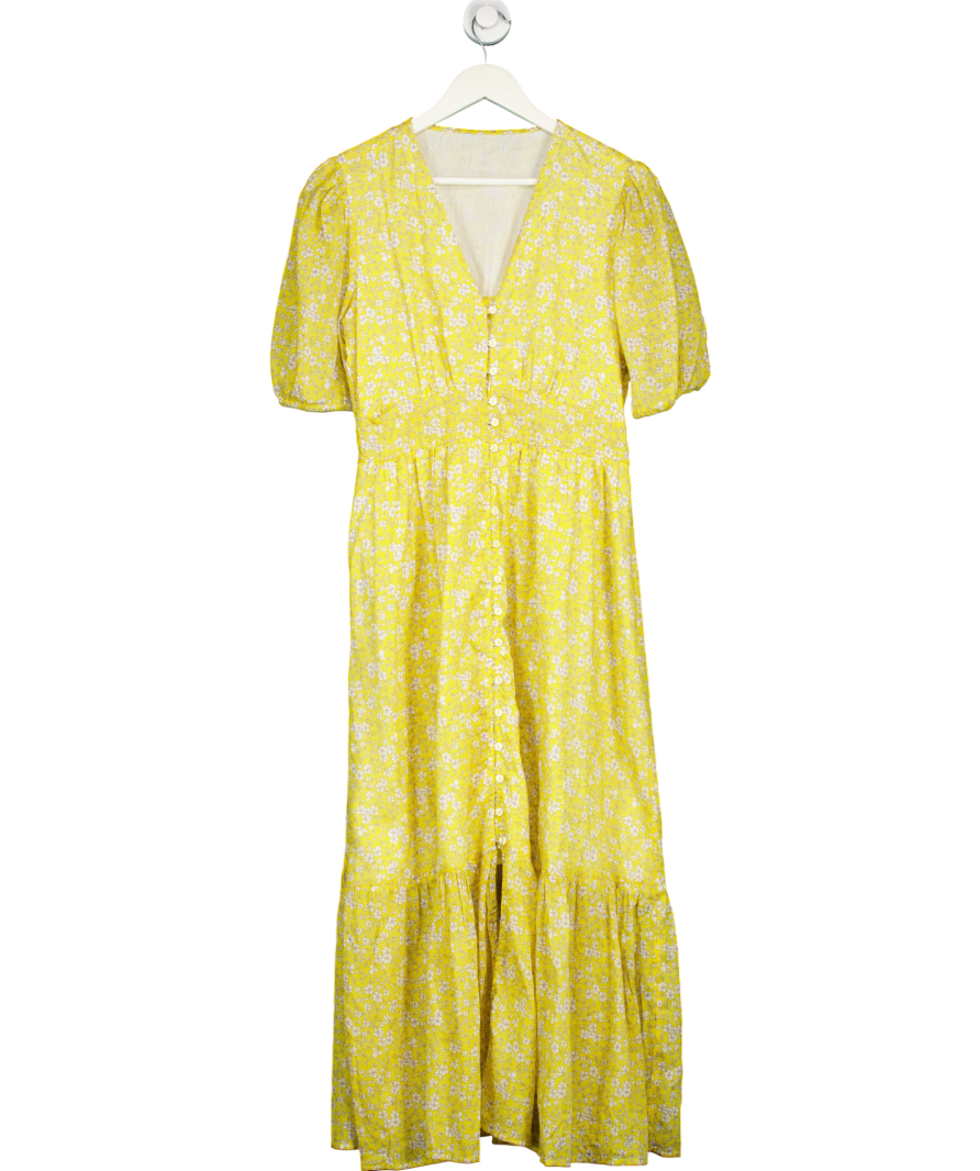 Yellow Floral Dress UK M