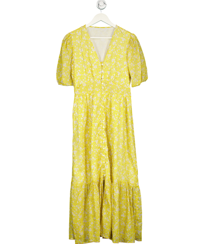 Yellow Floral Dress UK M