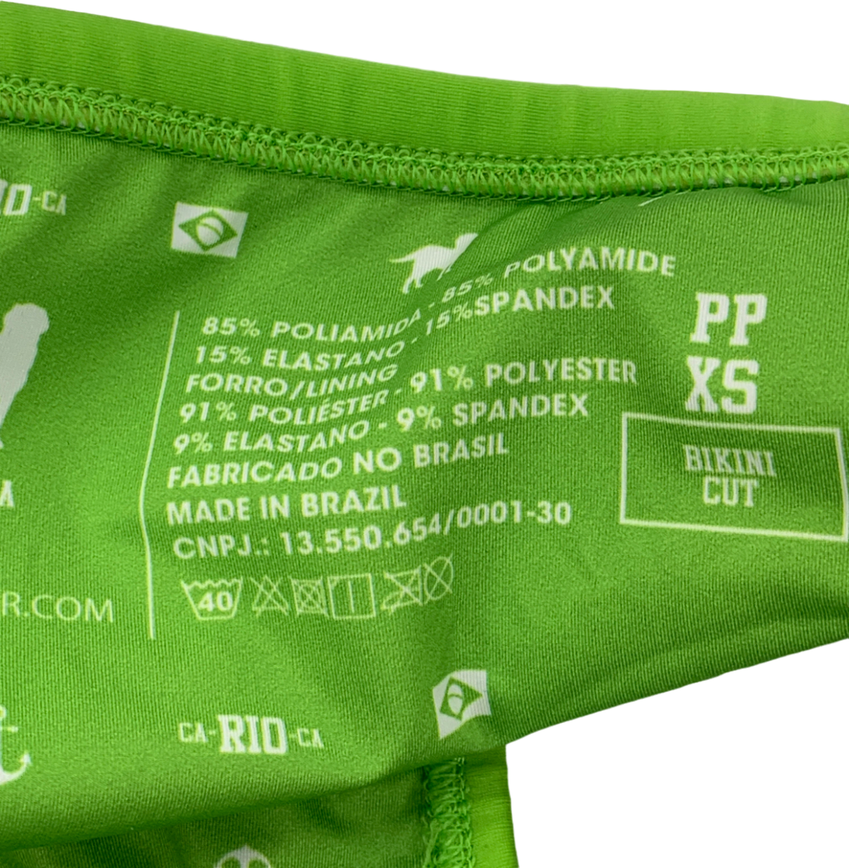 cardiocawear Green Swim Wear briefs UK XS