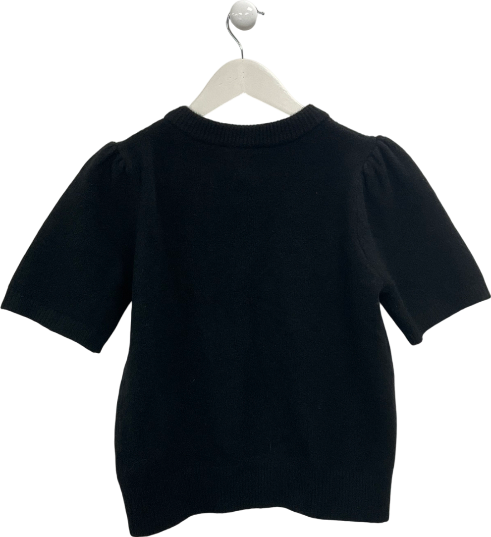 New Look Black Button Fronted Cardigan UK 8