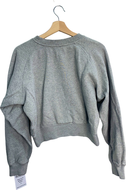 Björn Borg Grey STHLM Crop Crew Sweatshirt S