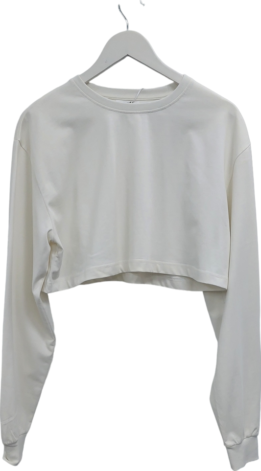 Redi Cream Long Sleeve Crop Jumper UK S/M