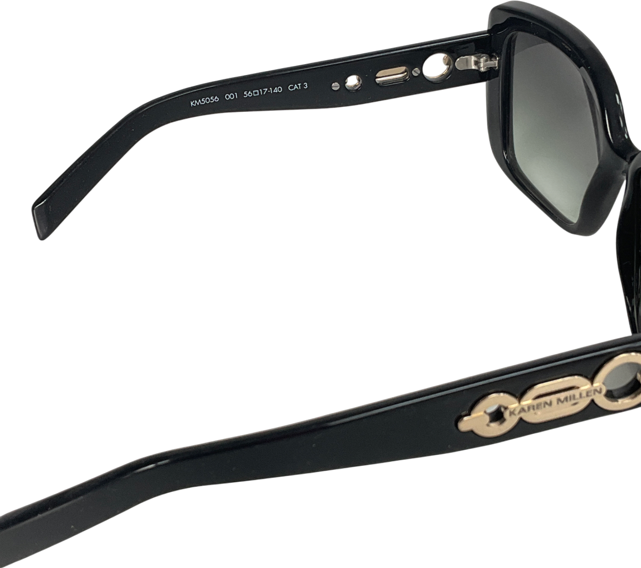 Karen Millen Black Gold Detail Sunglasses