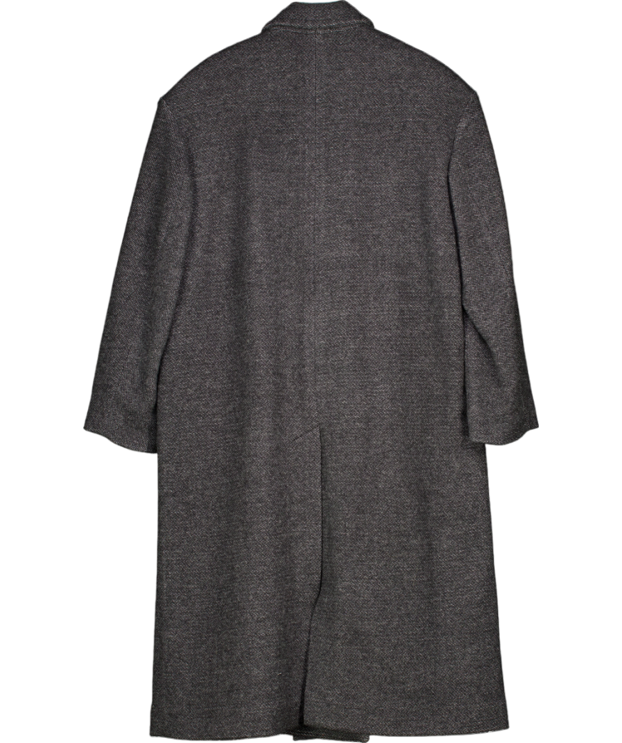 Isabel Marant Etoile Lojima Wool Blend Coat In Anthracite Grey Tweed Fr40 UK 12