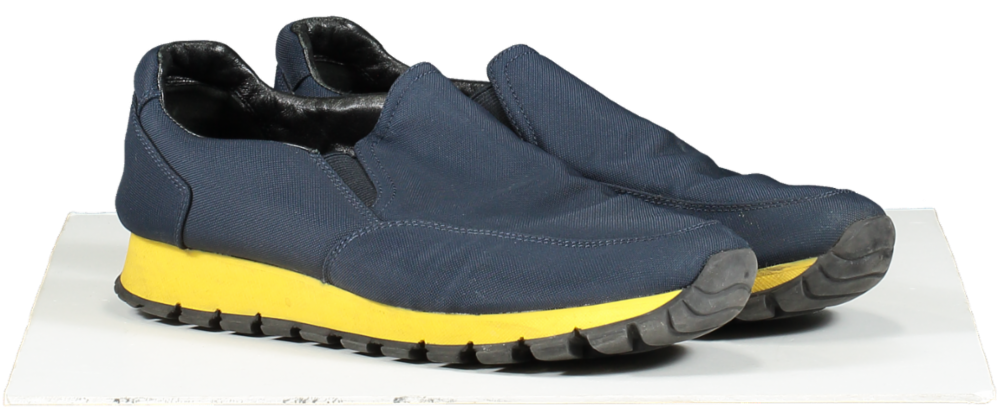 Prada Blue woven Mesh Slip On Sneaker UK 6.5 EU 39.5 👠