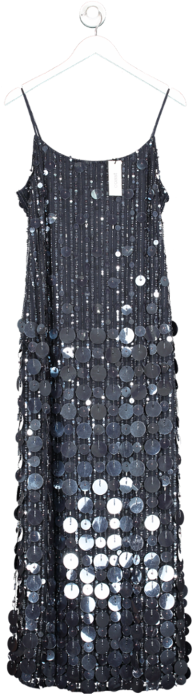 Coast Blue Embellished Mixed Sequin Maxi Dress UK 12