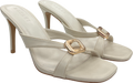 Meshki Cream Jodie High Heel With Hardware - Ivory UK 7 EU 40 👠
