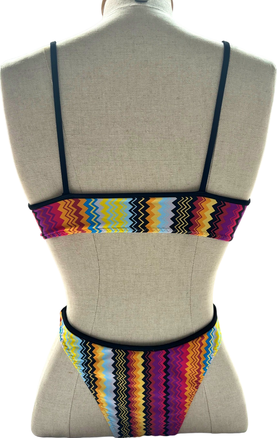 Missoni Multicolour Zig Zag Bikini Set UK 8