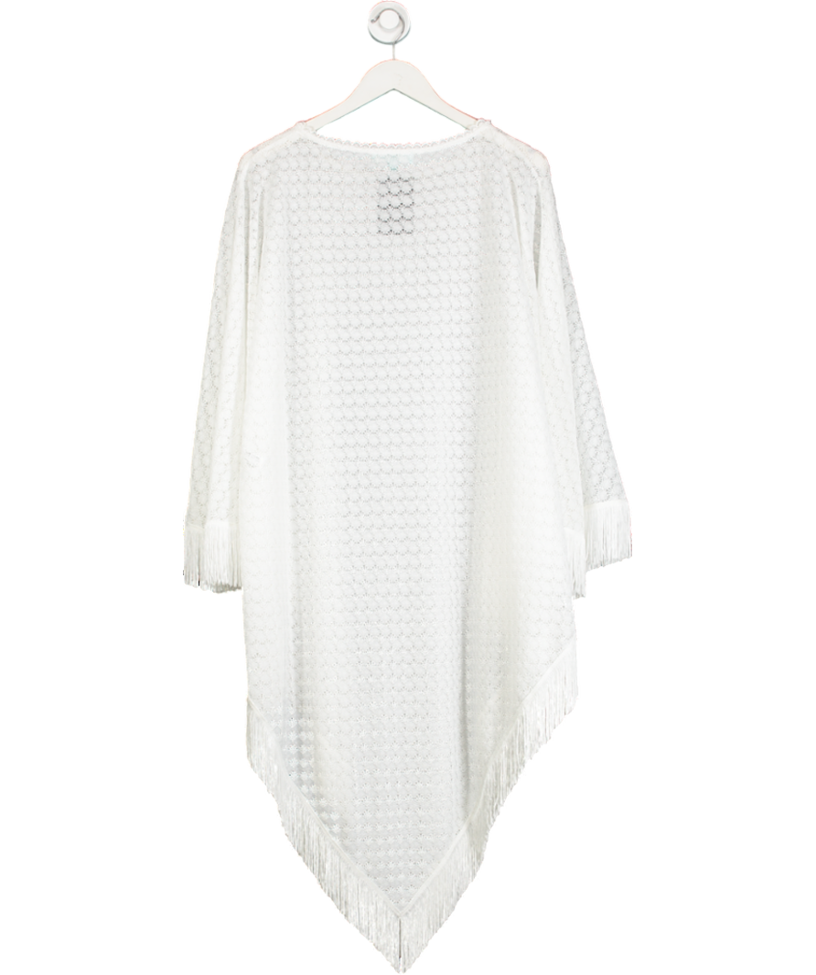 Melissa Odabash White Blair Poncho Cover up One Size