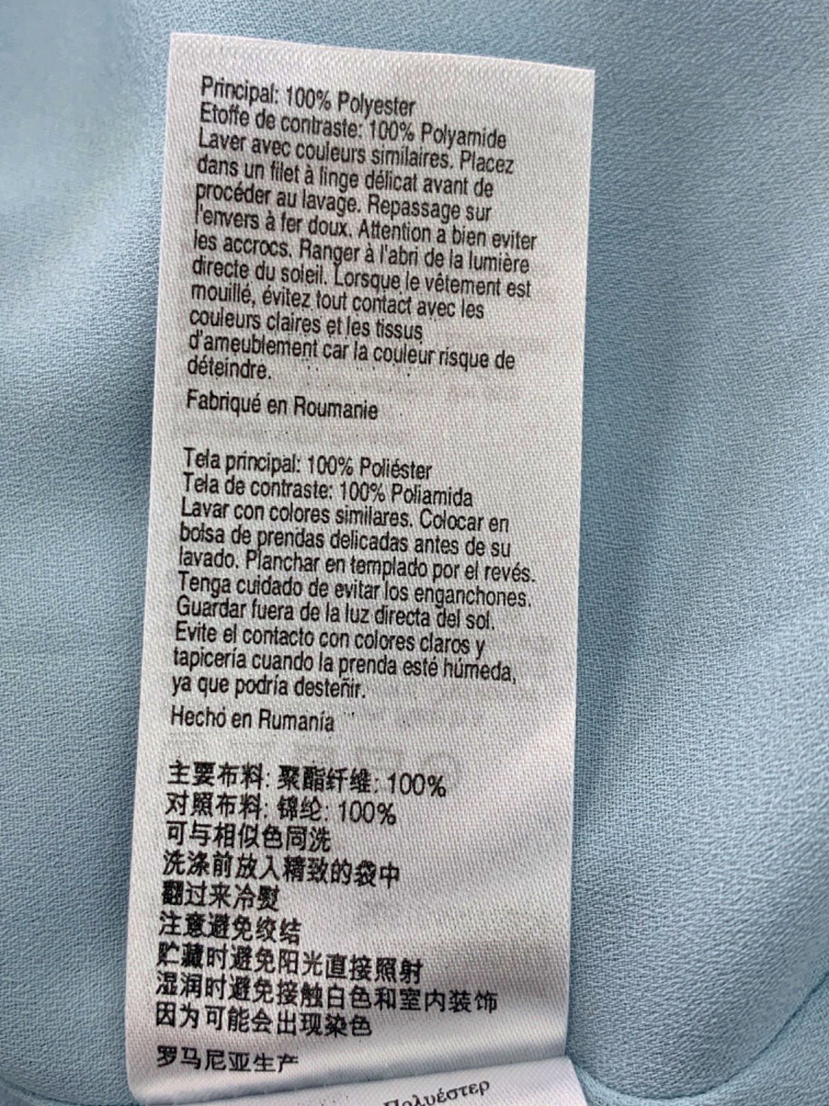 Coast Pale Blue Lace Hem Cami Top UK 12