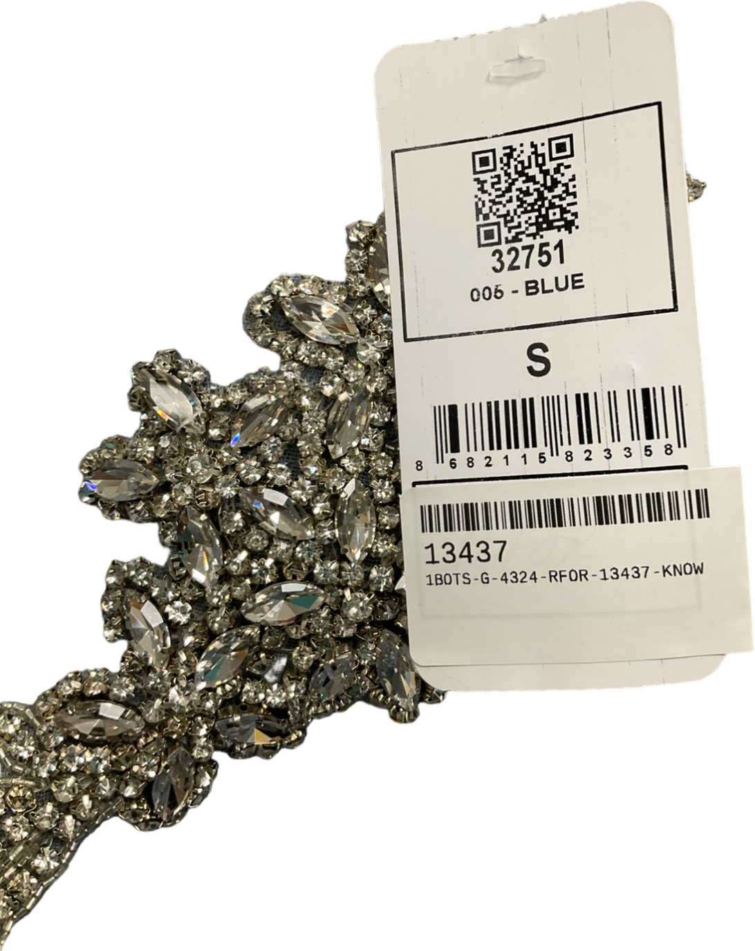 Kikiriki Blue Embellished Ruffle Skort UK S