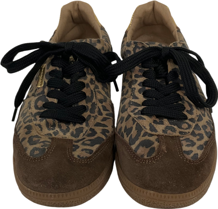 STEVE MADDEN Brown Emporia Trainer In Leopard UK 6 EU 39 👠