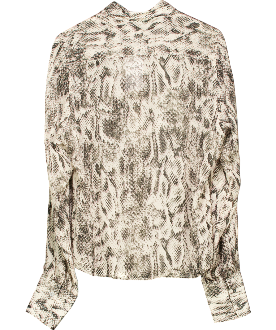 Salt Murphy London Grey Snake Shirt UK M