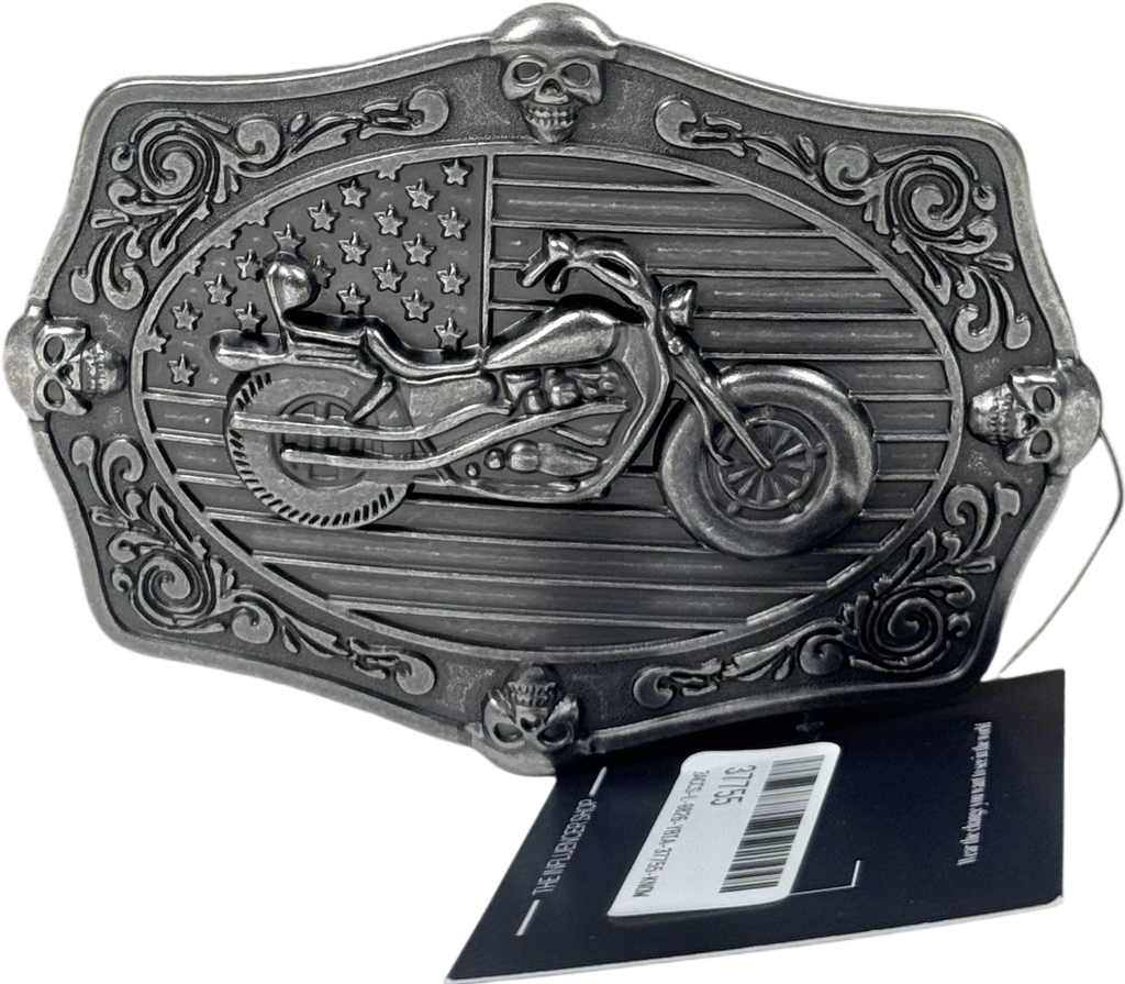 ASOS Brown Americana Plate Belt UK S/M