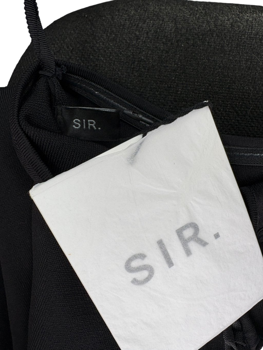 SIR. The Label Black Salvador Beaded Halter Dress UK 10