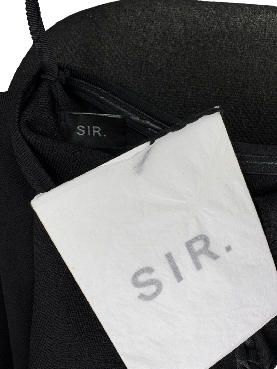 SIR. The Label Black Salvador Beaded Halter Dress UK 10