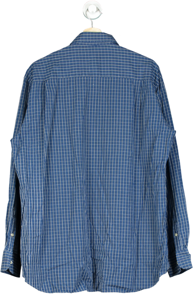 Paul & Shark Blue Checked Shirt UK XL