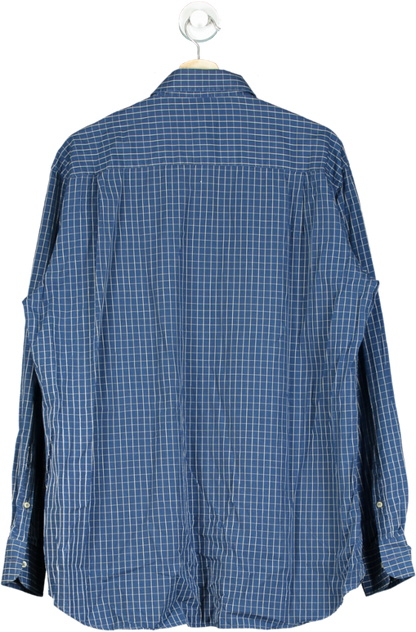 Paul & Shark Blue Checked Shirt UK XL