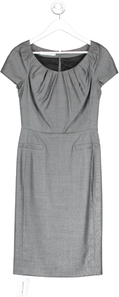 Christian Dior Grey wool Slim Fit Pencil Dress UK 10