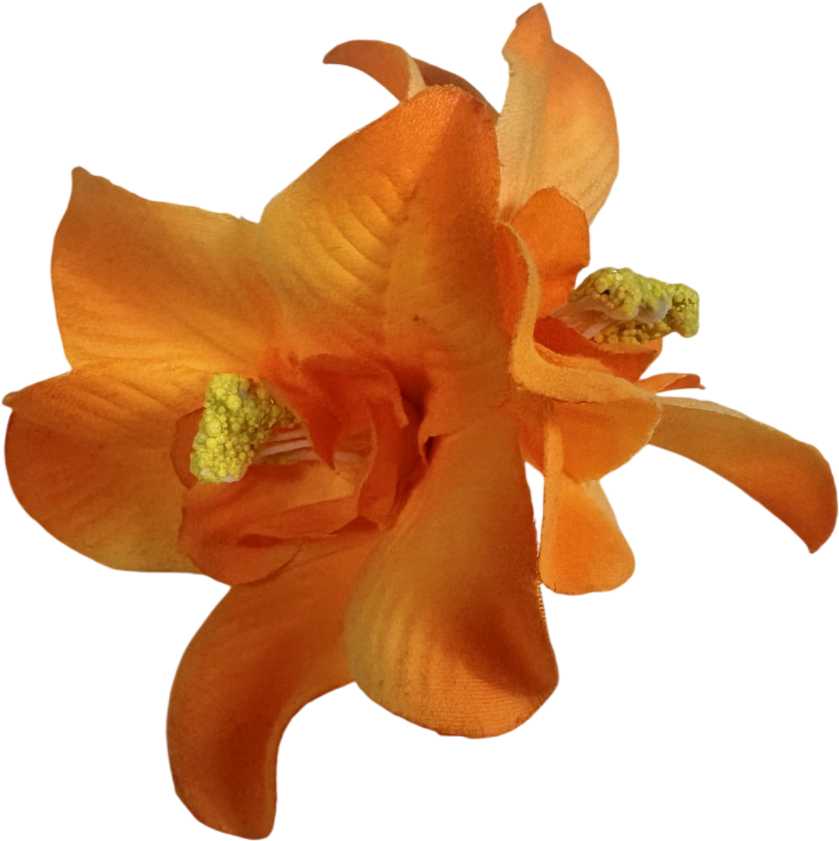 ASOS Orange Air Clip With Faux Flower Design One Size