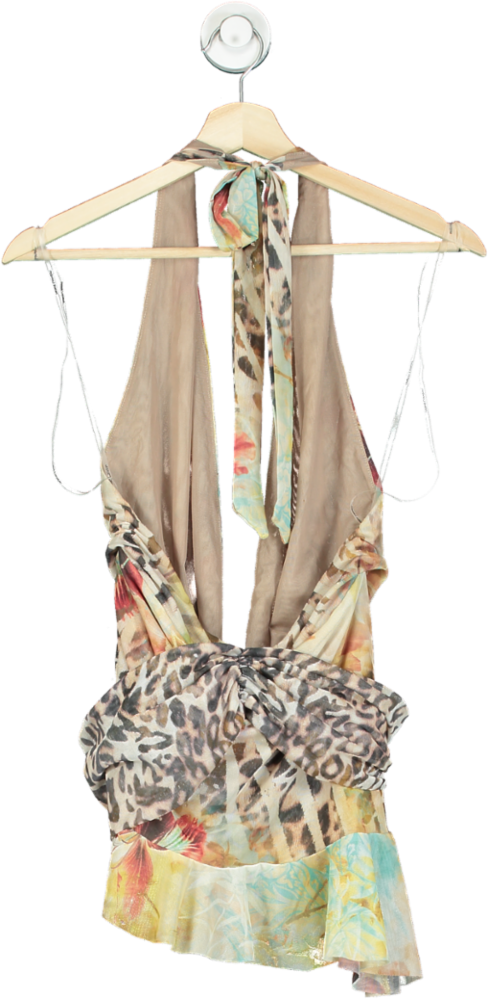 Jaded London Multicoloured Ruffle Mini Dress UK 8