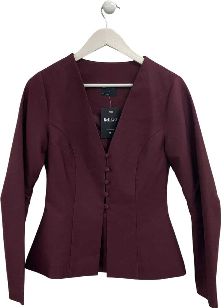 ASOS Red Tailored Pelmet Blazer UK S