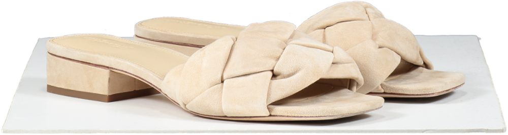 J.McLaughlin Beige Hanna Suede Mules UK 8 EU 41 👠