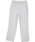 Bassike Blue Straight Leg Cotton Trousers UK 6