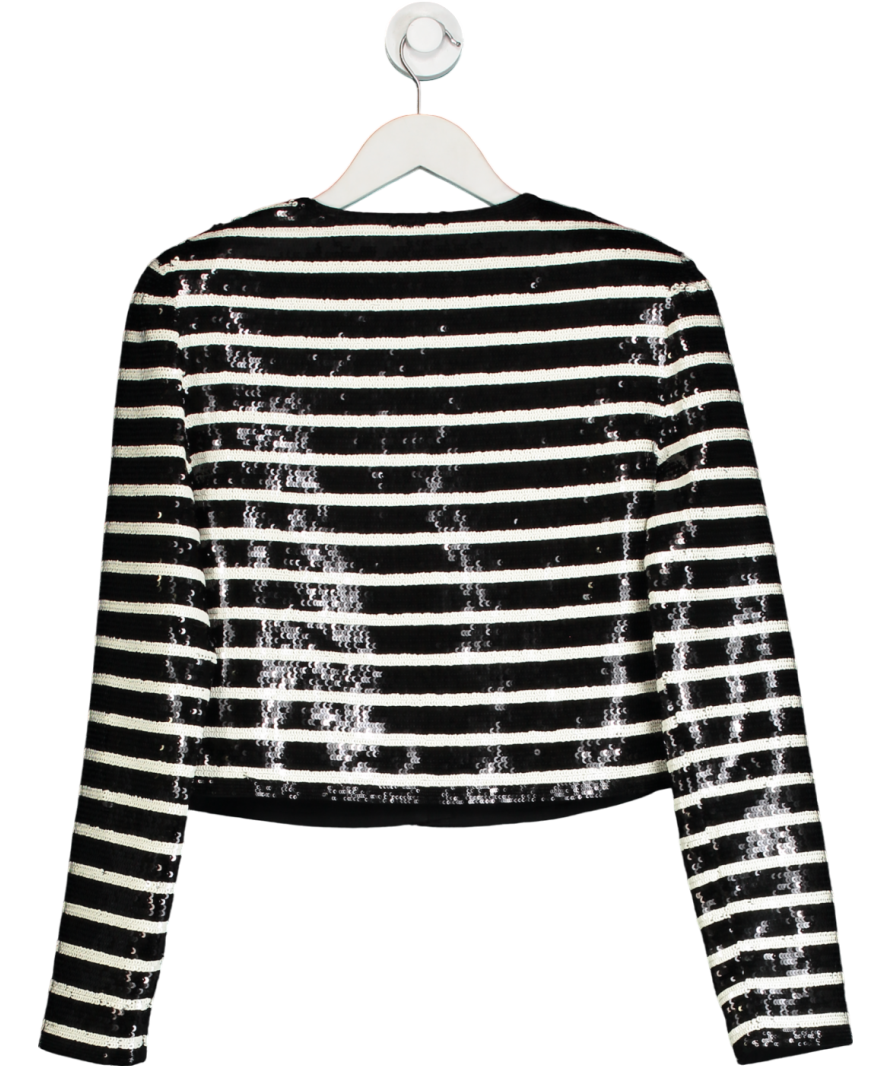 Veronica Beard Black Mickey Sequin Jacket UK 8