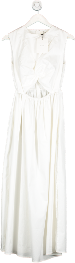 DISSH Ramsey White Cotton Midi Dress UK 8