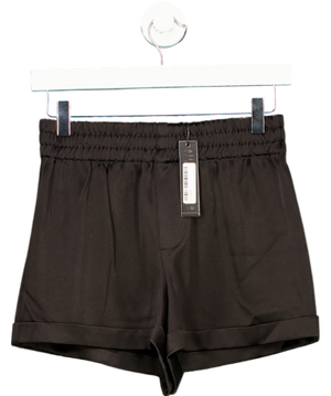 Alice + Olivia Black Richie Cuffed Low Rise Boxer Short UK XS