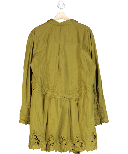 Free People Green Constance Mini Dress UK L