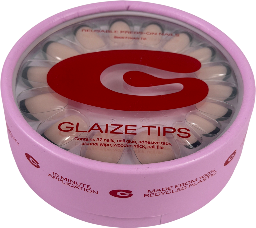 Glaize Press On Nails Back French Tip 32